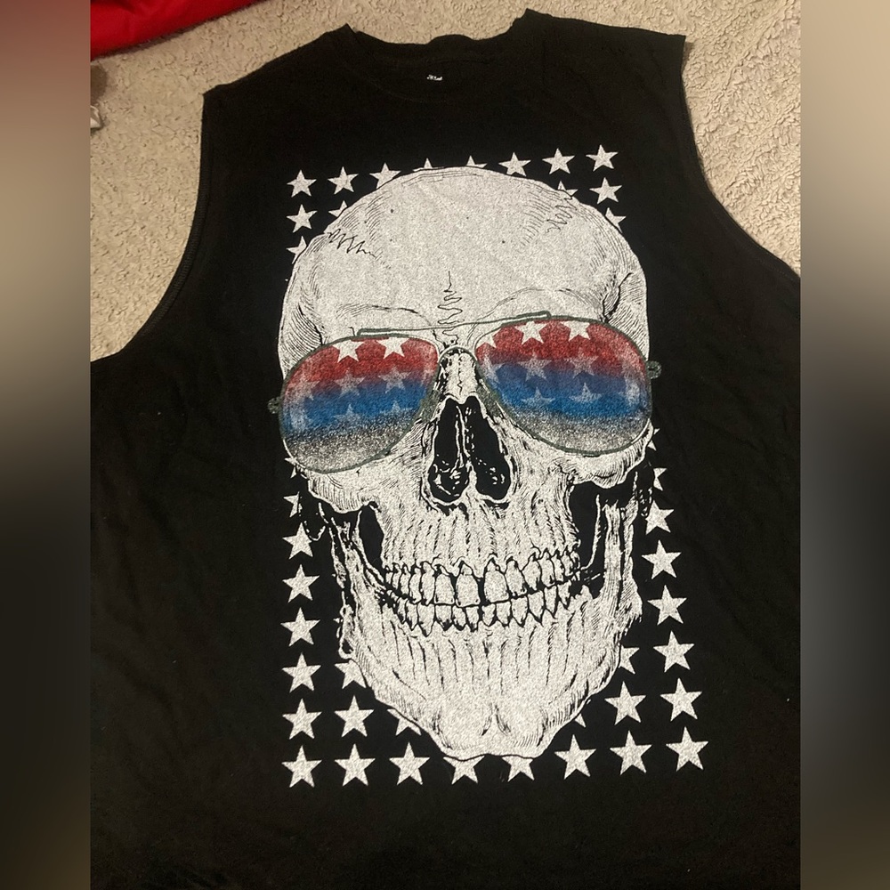 Mens Skull Tank